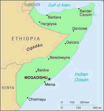 Map of Somalia